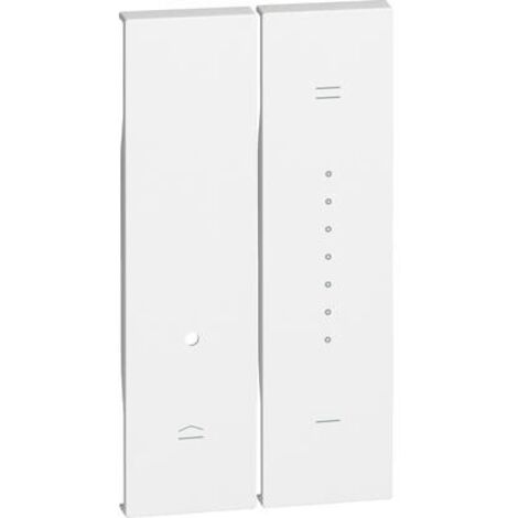 Cover Bticino Living Now per Dimmer 2 Moduli Bianco KW19