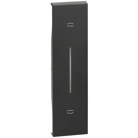 Cover Bticino Living Now pour bouton de volet interverrouillé noir KG05