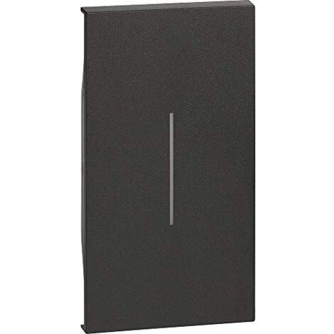 Cover Bticino Living Now pour commande éclairé 2M noir KG01M2