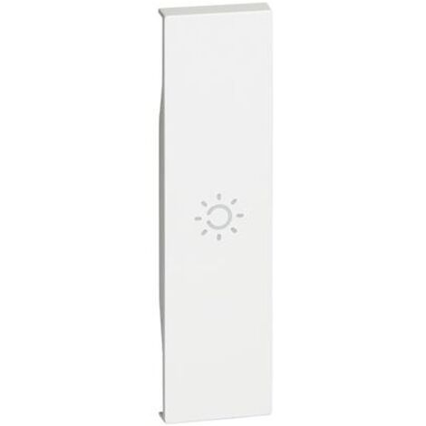Cover Comando Simbolo Luce 1 Modulo Bianco Living Now ( Bticino Cod. Kw01A )