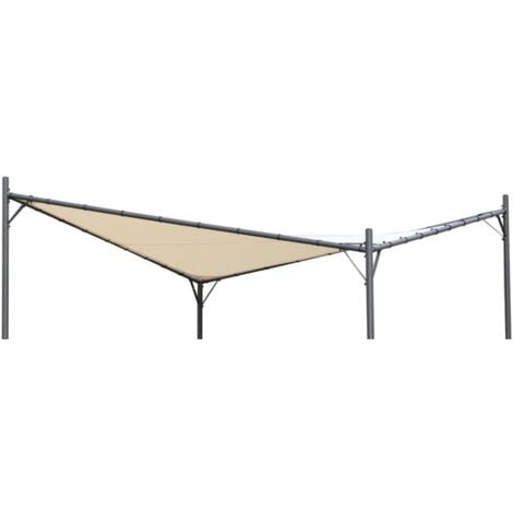 cover di ricambio per gazebo da esterno eurogarden "miami" in poliestere ecrù 3x3 m