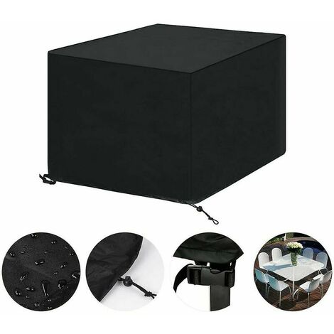 Cover for garden furniture, hood cover furniture sets with breathable waterproof drawstring