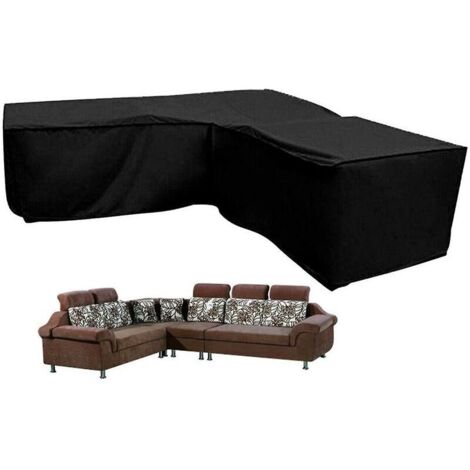 Cover for V-shaped lounge sofas - with cords at the bottom, 215 x 215 cm