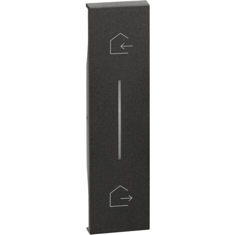 Cover illuminabile simbolo Entra/Esci Living Now Nera KG40