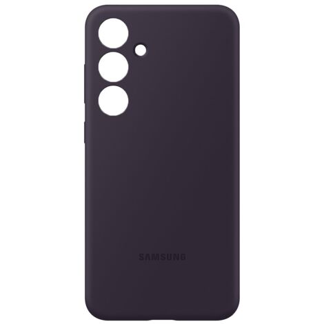 Cover in silicone per Samsung Galaxy S24+ Viola Scuro
