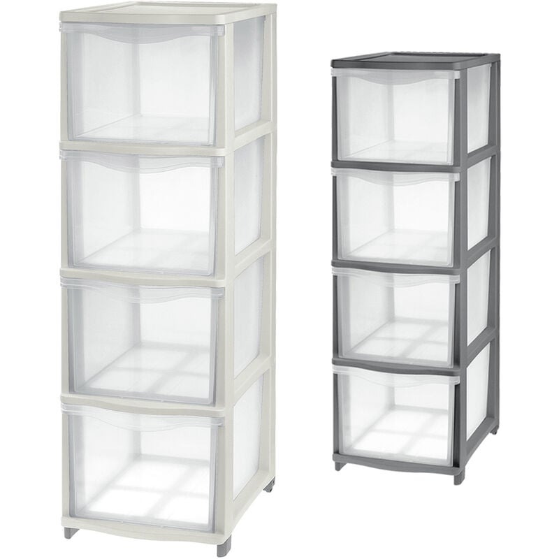 Cover Line commode Couleur Transparent-Crème Tontarelli