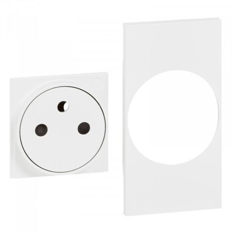 Cover + top Bticino Living Now per presa standard franco/belga FLAT KW55F