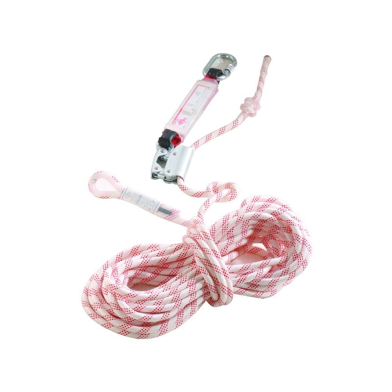 Antichute mobile avec absorbeur d'énergiesur sur corde 12mm de diamère, 10 mètres de long viola - EN353-2