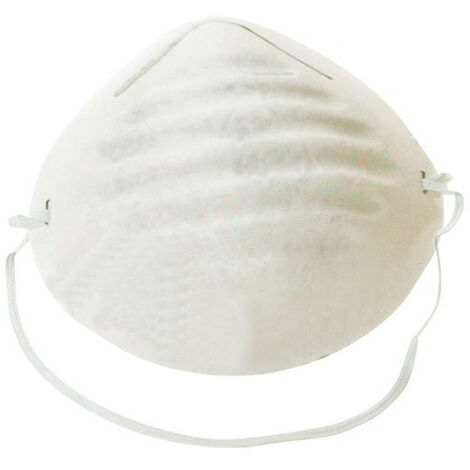 Coverguard – Boite de 50 masques d'hygiène en papier blanc – Coque avec barrette nasale – Conçus pour l'industrie agro-alimentaire