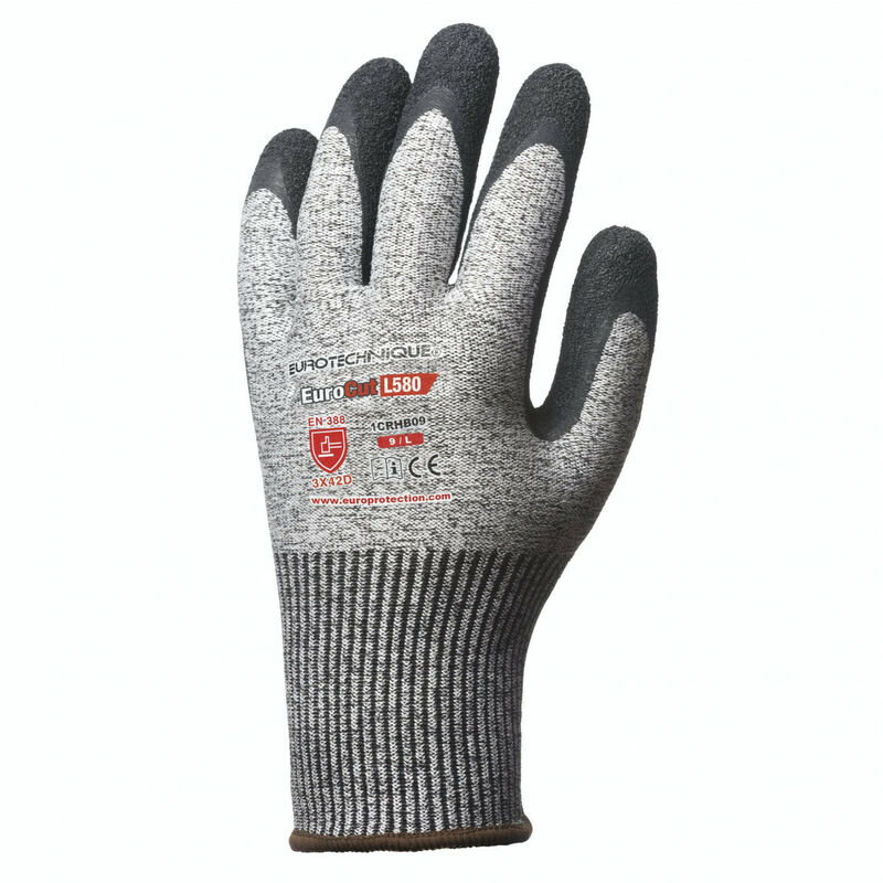coverguard - gant anti coupure noir pour milieu humide t10