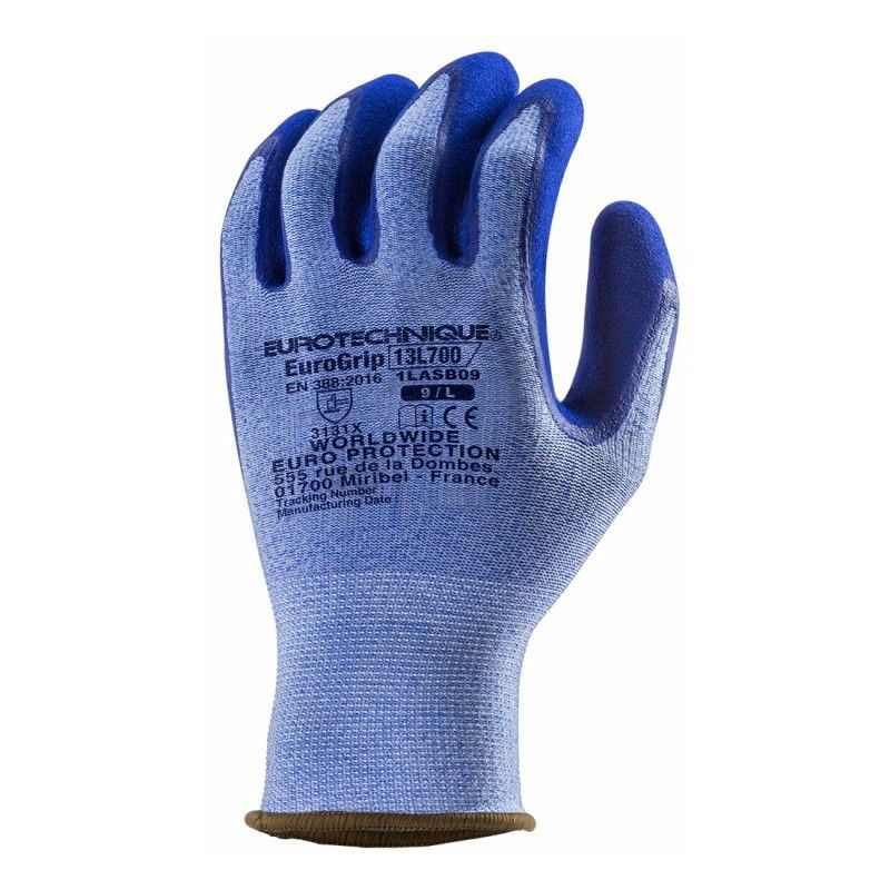 coverguard - gants manutention bleu eurolite 13l700 (pack de 10) 7 - bleu - bleu