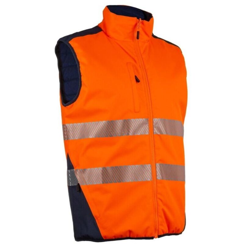 Coverguard - Gilet de travail d'hiver sans manche réversible yoru - Orange Fluo xl - 52/54