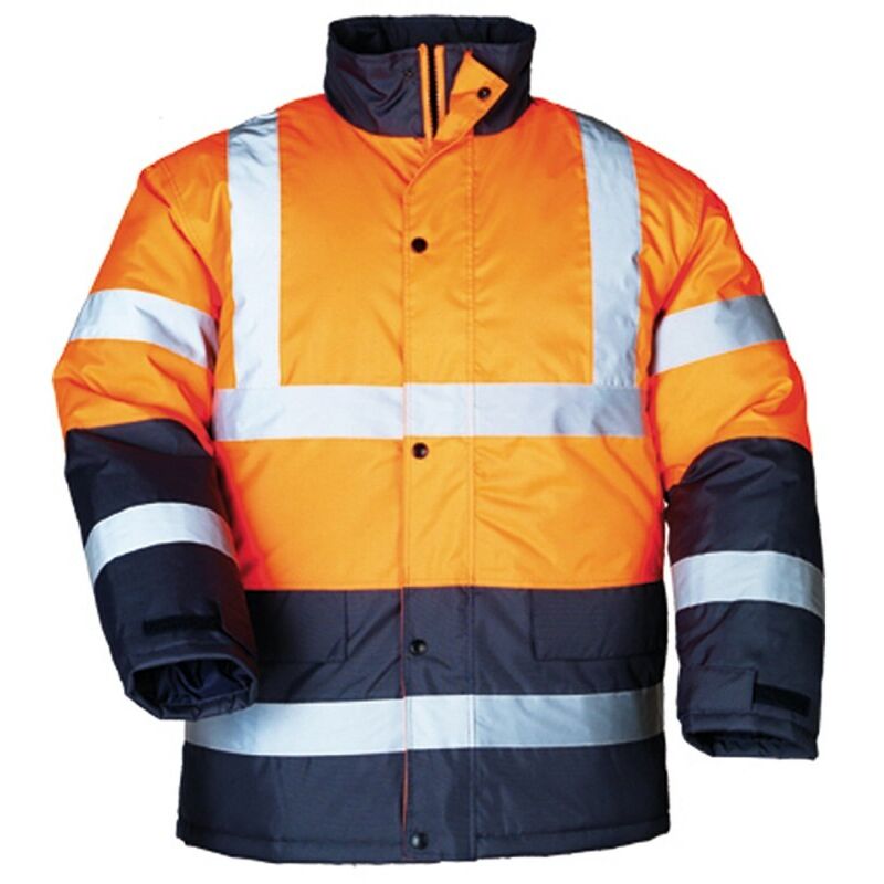 Parka d'hiver de travail haute visibilité roadway - Orange FLuo m - 44/46