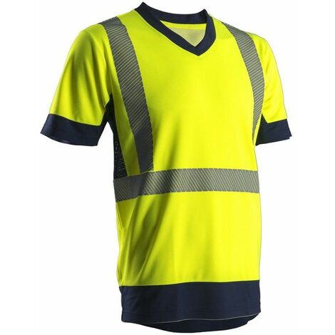 KYRIO T-shirt manches courtes de travail Jaune FLuo
