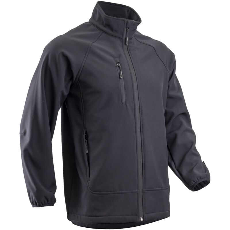 Veste de travail softshell imperméable soba - Noir 4XL - 64/66
