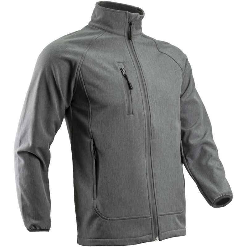 Veste de travail softshell imperméable soba - Gris Chiné l - 48/50