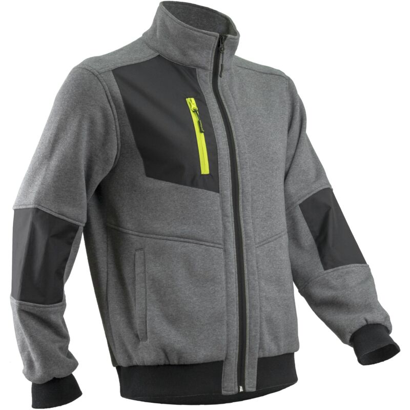 Veste de travail molleton mikan - Gris 3XL - 60/62