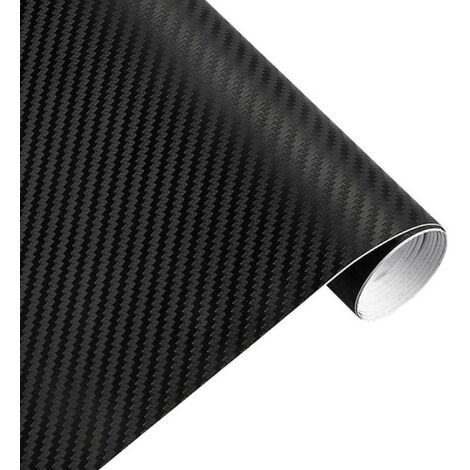 Film Carbone Voiture Covering Carbone Mat,Autocollant 400 x 30 cm,Vinyle  Adhesif pour Ordinateur,Moto,Coque de Smartphone