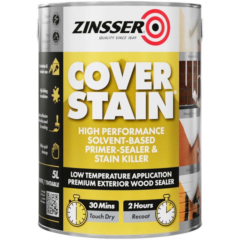 Zinsser - Cover Stain - Primer Sealer - 5 Litre