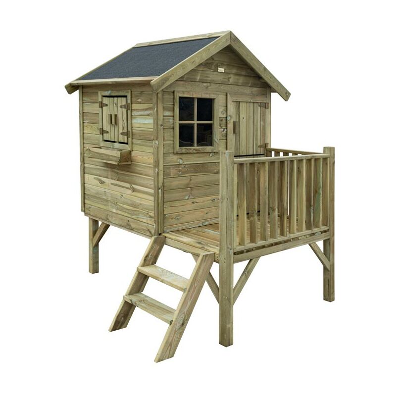 Image of Cozy Cottage Playhouse - Natural timber - Rowlinson