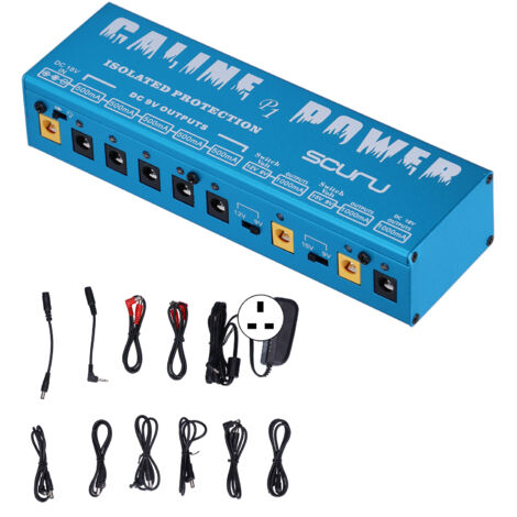 CP‑05 Guitar Effect Pedal Multiway Power Supply P1 Effect Pedal Isolated Power Supply 100‑240VUK Plug