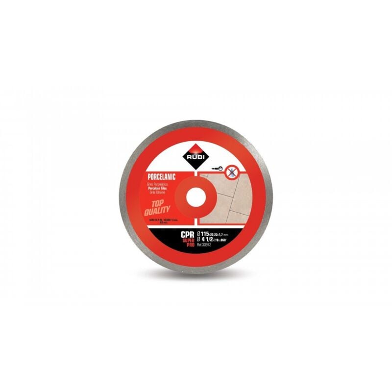 Rubi - cpr 115 superpro - de disque diamanté pour carreaux de porcelaine continus (115 gresmm)
