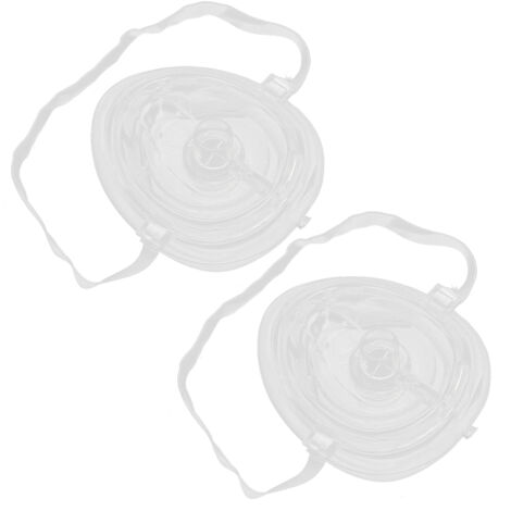 CPR-Maske mit Rückschlagventil – Tragbare Herz-Lungen-Wiederbelebung (Rot/Blau)