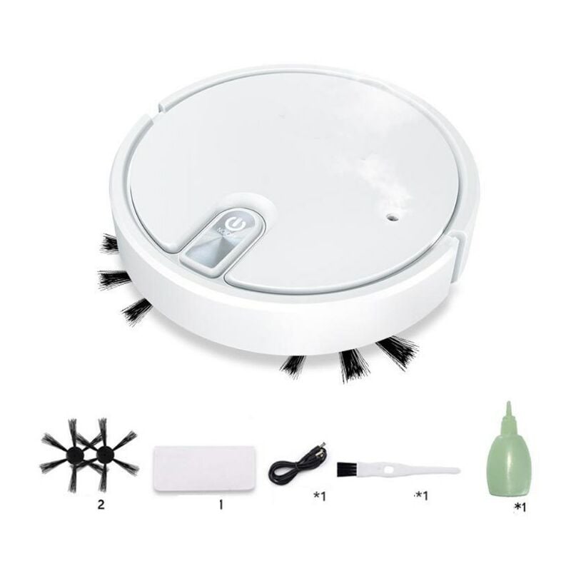 Aspirateur Robot balayeur, aspirateur Robot et vadrouille Robot Aspirateur Balayeur - Aspirateur Intelligent réutilisable 5 en 1, balayeuse pour Bois