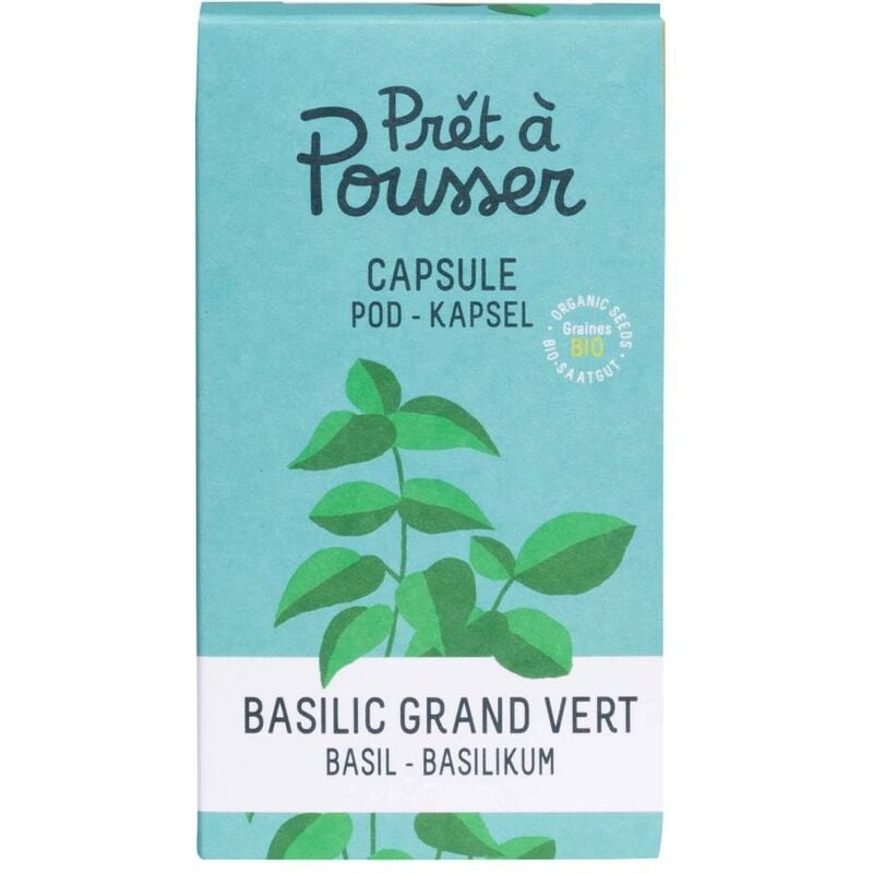 

Cápsulas de Semillas Albahaca Prêt à Pousser