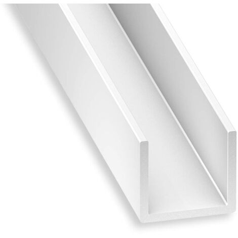 CQFD U PVC bianco 10 x 14 x 1 mm int.12 1 m