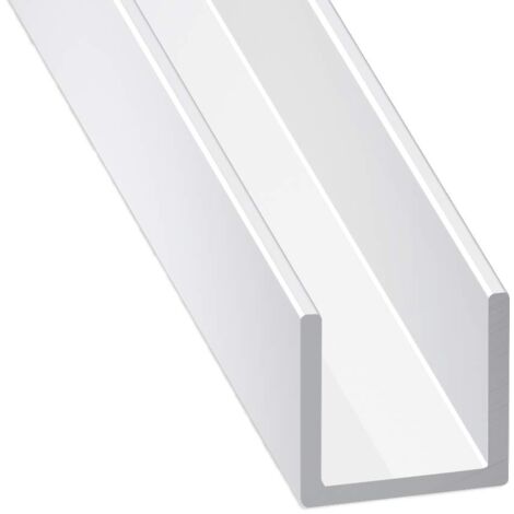 CQFD U PVC bianco 6,2x8,7x6,2x1,2mm int.6,3 1m