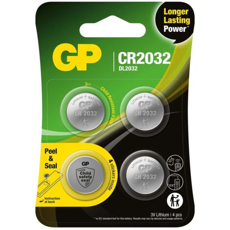 CR2032 paquet de 4 GP