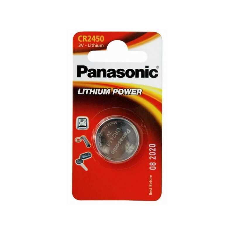 Coin Cell Battery CR2450 - Lithium 3V - CR2450L/1B - Panasonic
