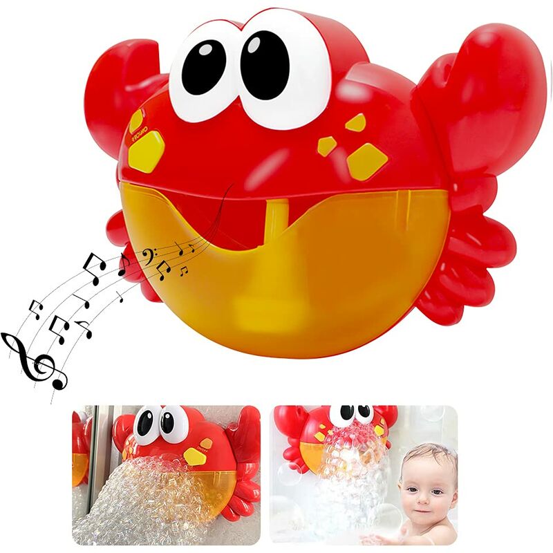 Tumalagia - Crab Bubble Machine Toy, Bath Crab Bubble, Crab Bubble Machine for Kids, Crab Bubble Bath Toy, for Baby Shower Toys, Birthday Gifts