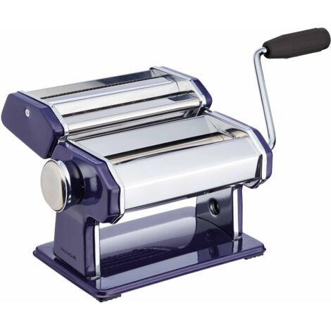 Craft Nudelmaschine handbetrieben blau Edelstahl