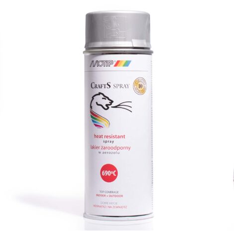 CRAFTS Hitzebeständige Sprühfarbe Thermal Silver 690C