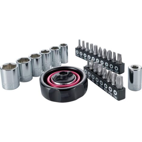 CRAFTSMAN Set di chiavi a bussola con cricchetto palmare, SAE/Metric, attacco 1/4", 26 pezzi (CMMT12004)