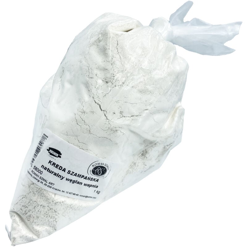 Craie CHAMPAGNE, plastique, dorure, blanche, base Roman Szmal, 1kg