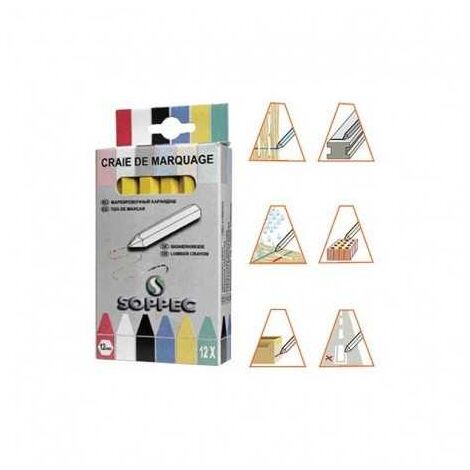 Craie de Marquage SOPPEC - Type Non Fluorescent - Couleur Bleu