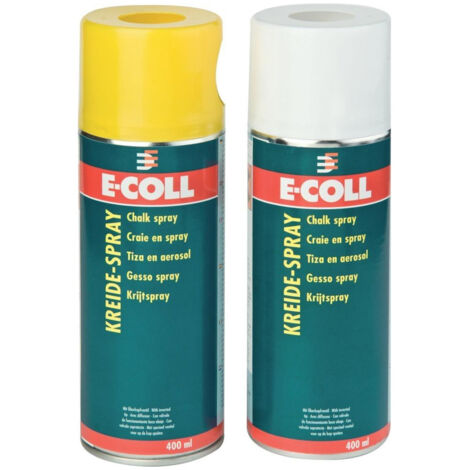 Craie en spray 400ml blanc E-COLL (Par 6)