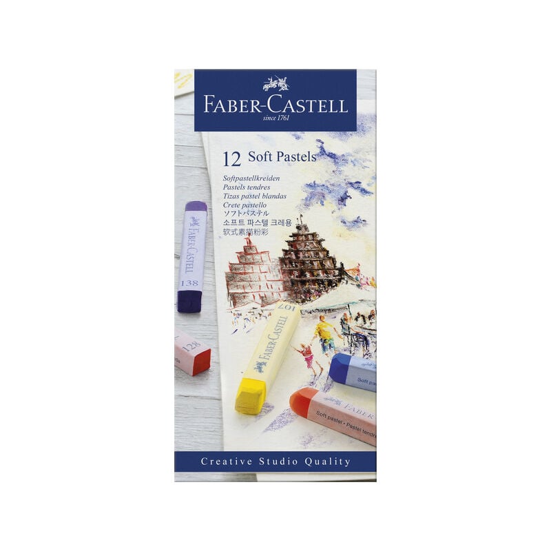 Coffret de 12 pastels tendres Faber Castell FC-128312 Creative Studio