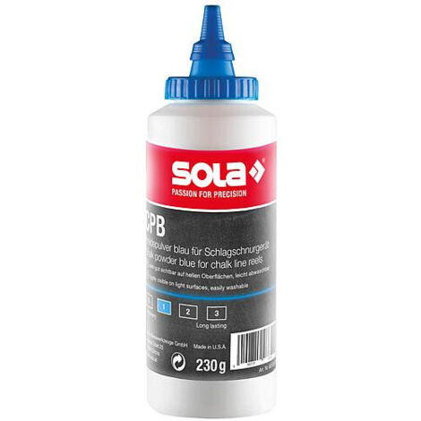 Craie pour cordeau-traceur Sola bleu, 230g