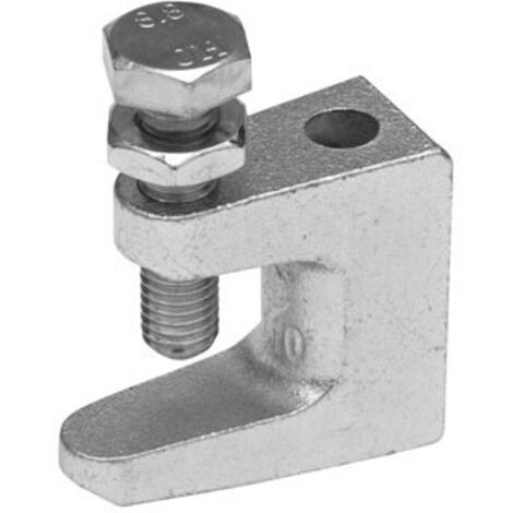 Crampon serre-joint à vis M8 avec trou lisse D9mm NATHER 550290