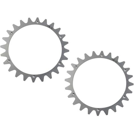 Crampons de traction en acier inoxydable pour tondeuse à gazon Landroid WR153E/WR155E/WR147E/WR148E - Kit de 2 pièces avec 12 têtes fraisées pour vis torx, roue 220 mm
