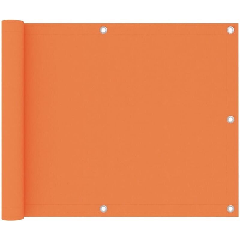 Cran de balcon Orange 75x500 cm Tissu Oxford - Orange