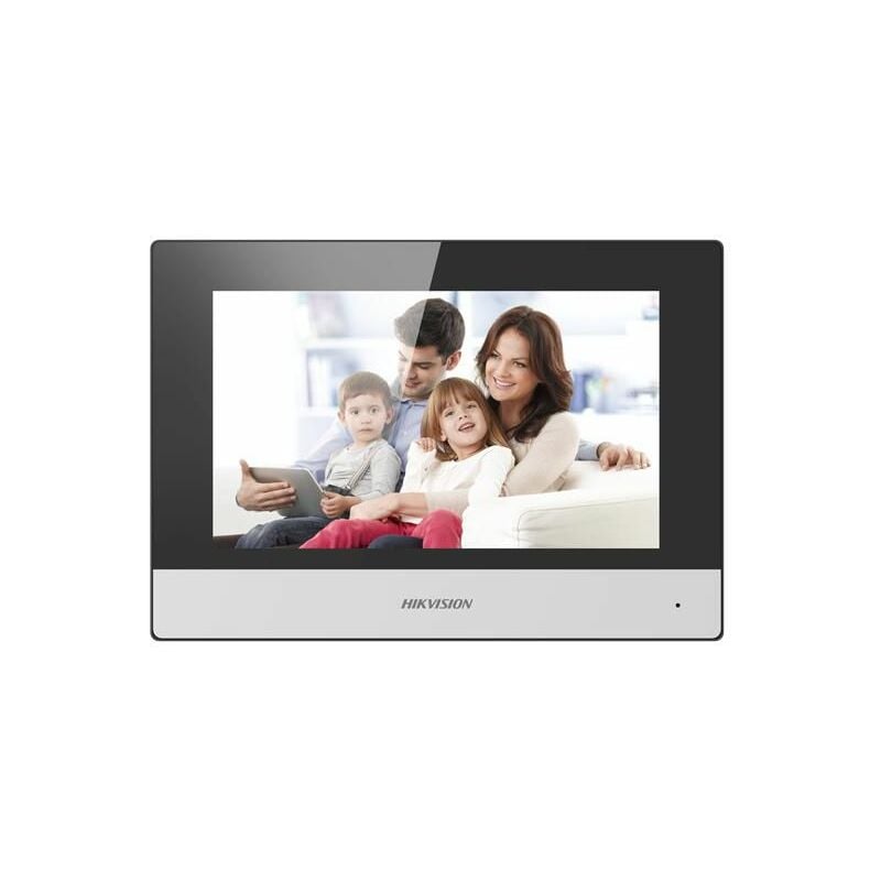 Station d'intérieur WiFi Écran 7 pouces + emplacement microSD pour carte tf et photos - Bl - DS-KH6320-WTE2 - Hikvision