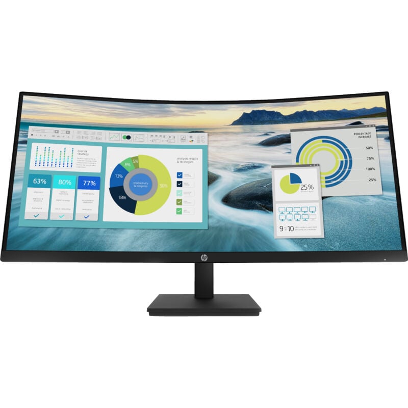 Hewlett Packard - hp P34hc G4 86,4cm (34') wqhd Curved Monitor 21:9 hdmi/dp/usb-c hv ls kvm
