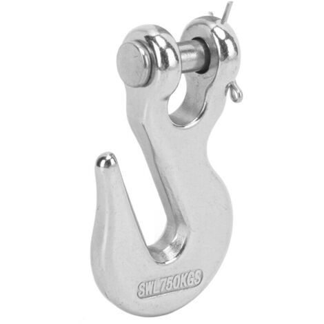Crane hook, corrosion-resistant sliding hook tensile strength 1250lbs for forestry machinery for marine boat.