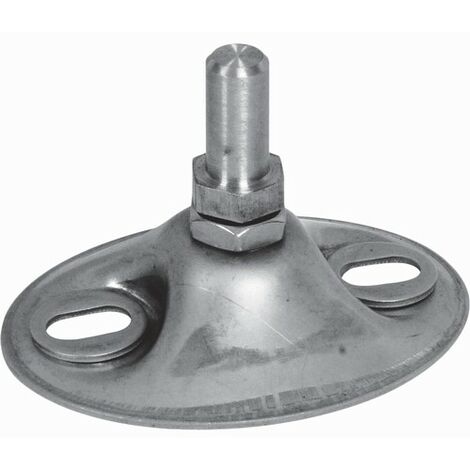 Crapaudine réglable 2 dimensions - Axe Ø12mm - Inox - À visser - DECO FER FORGE