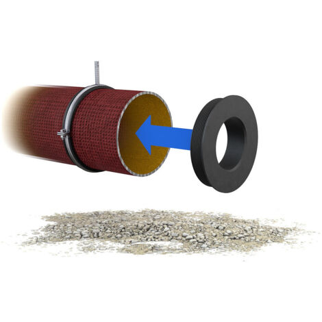 Crassus Gummiadapter Druckdichte 0,5 bar 45/32 mm Spannweite, CRA10003